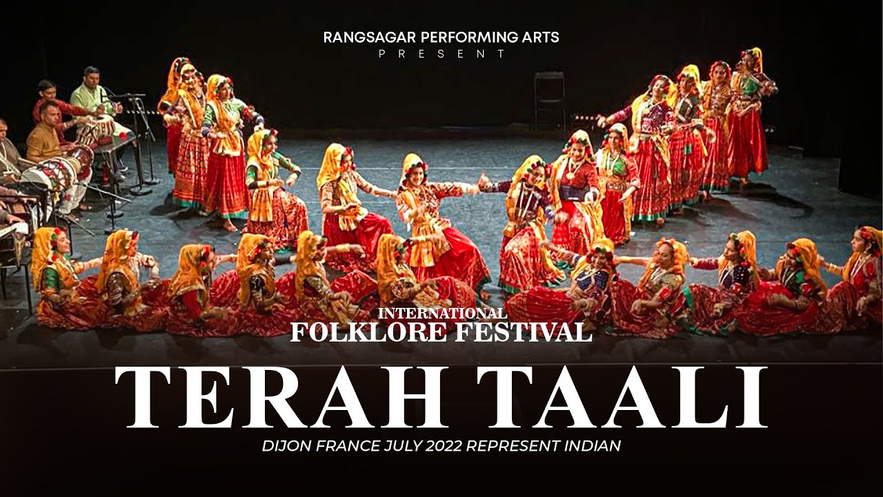 Terah Taali folk Dance || Rajsthan || folk dance||  France 2022 || Rangsagar Performing Arts