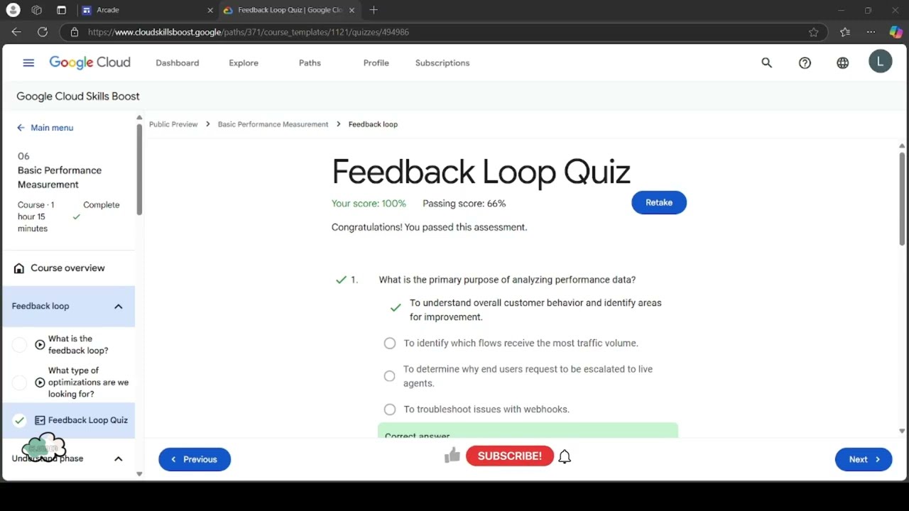Feedback Loop Quiz | The Arcade Lessons