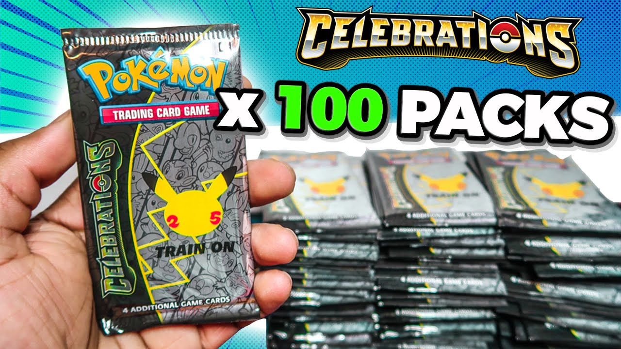 Opening 100 Pokemon Celebrations Booster Packs!