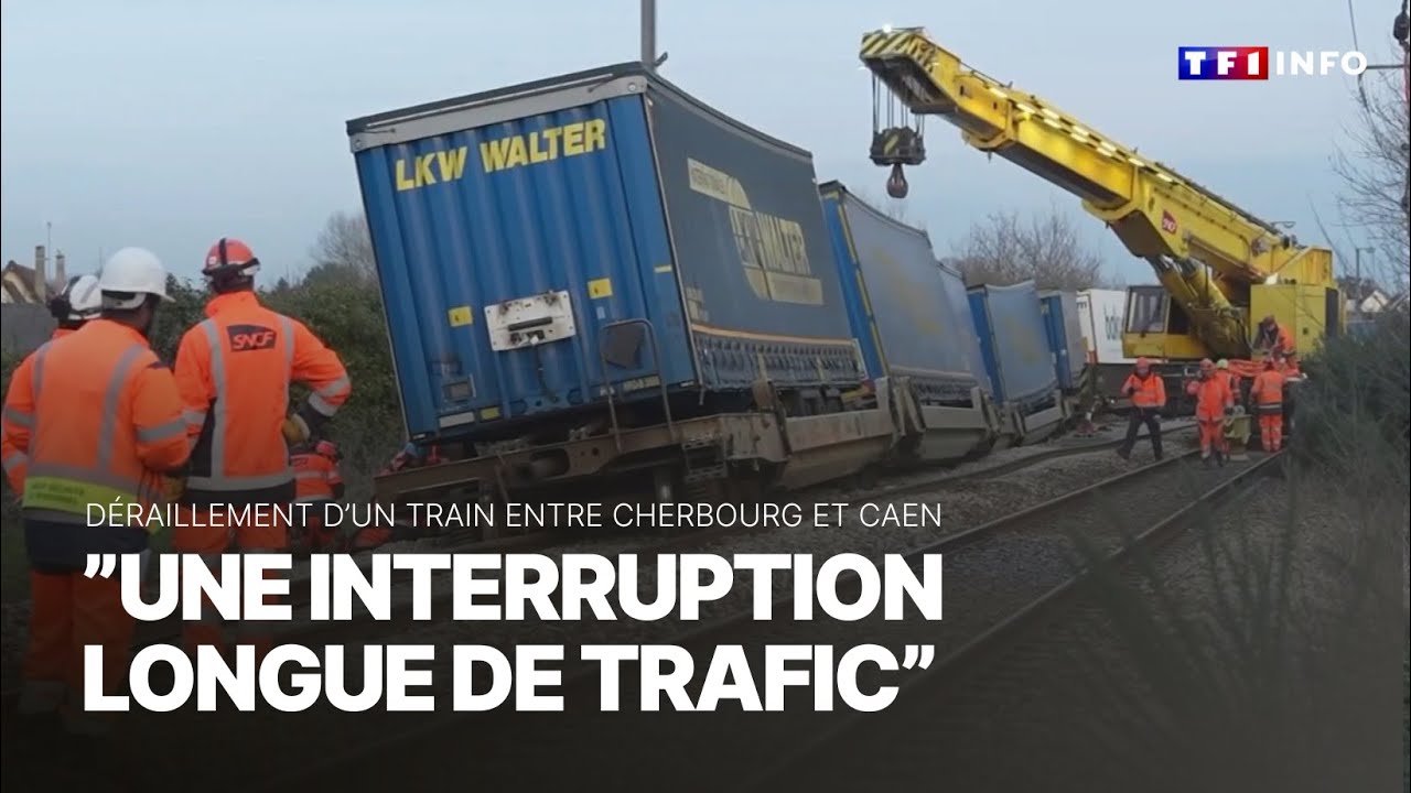 Déraillement d'un train entre Caen et Cherbourg : 