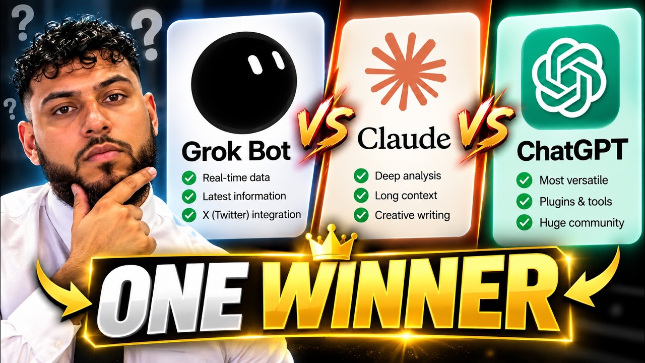 Grok Bot лучше, чем Claude и ChatGPT?!