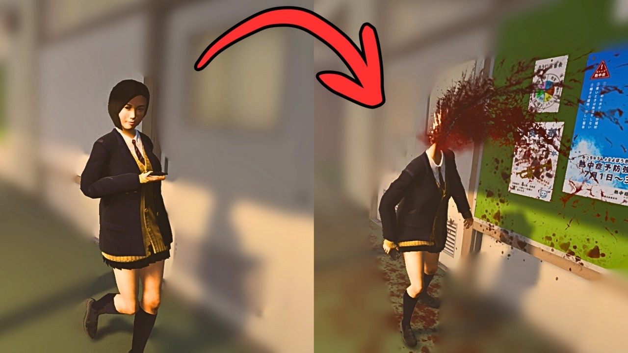 A Horror Game Where A God Traps Us In A Japanese School (All Endings)