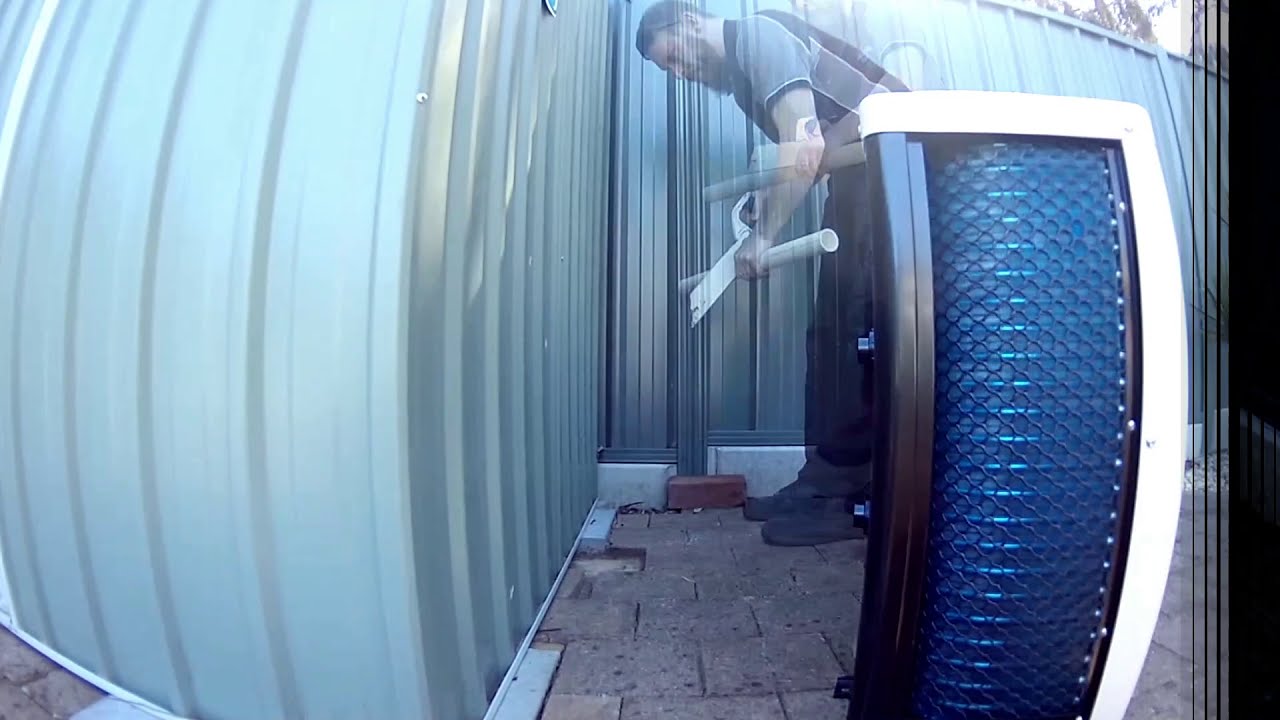 Summerwave inverter heat pump install on swimming pool