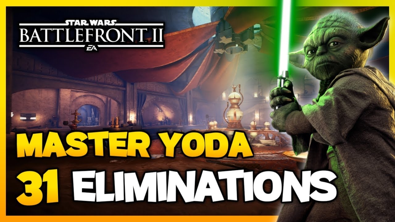 Yoda 31 ELIMINATIONS! | Heroes vs Villains | Battlefront 2