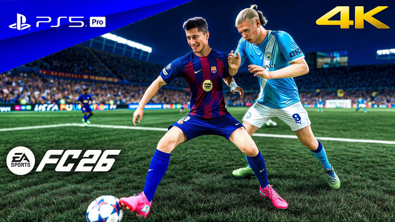 FC 26 &mdash; &laquo;Барселона&raquo; против &laquo;Манчестер Сити&raquo; &mdash; ЛЧ 25/26, полный матч | PS5&trade; Pro [4K60]