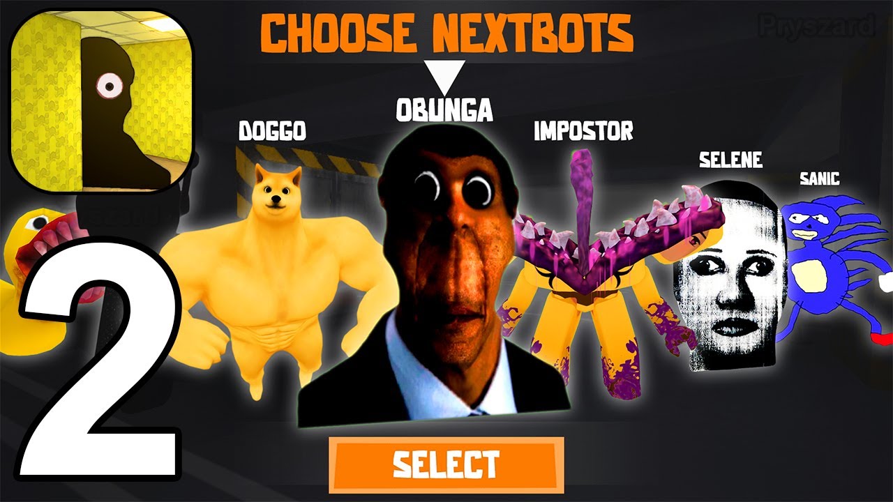 Nextbots Obunga Chase Rooms - Gameplay Walkthrough Part 2 Blue King,Void,Padgy,Shakky,Selene,Ducky