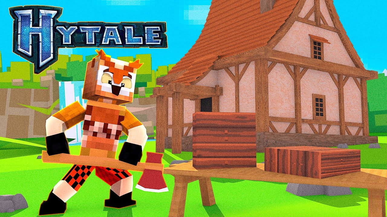 Mi humilde casita y animales en HYTALE. Dia 2 | FARGAN
