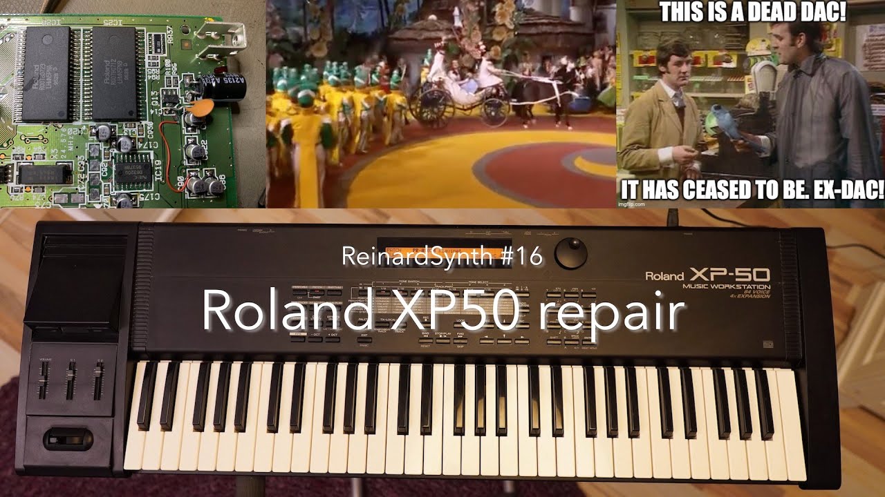 ReinardSynth #16 Roland XP50 No Audio... Dead DAC?