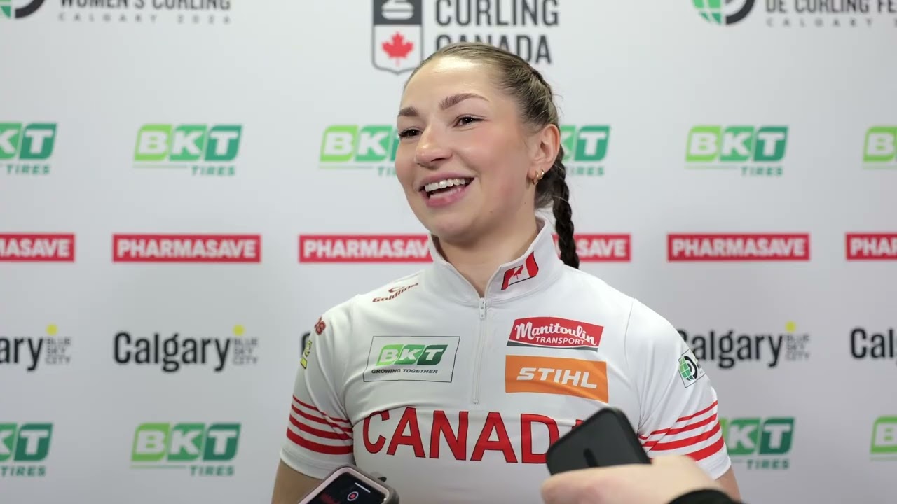 Media Scrum - Draw 1 - 2026 BKT World Women’s Curling Championship