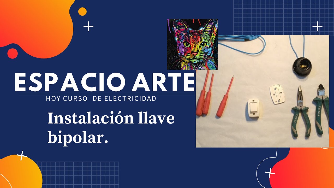 Como hacer una conexión con una llave bipolar(INTERRUPTOR  BIPOLAR)  Fácil, sencillo y rápido.