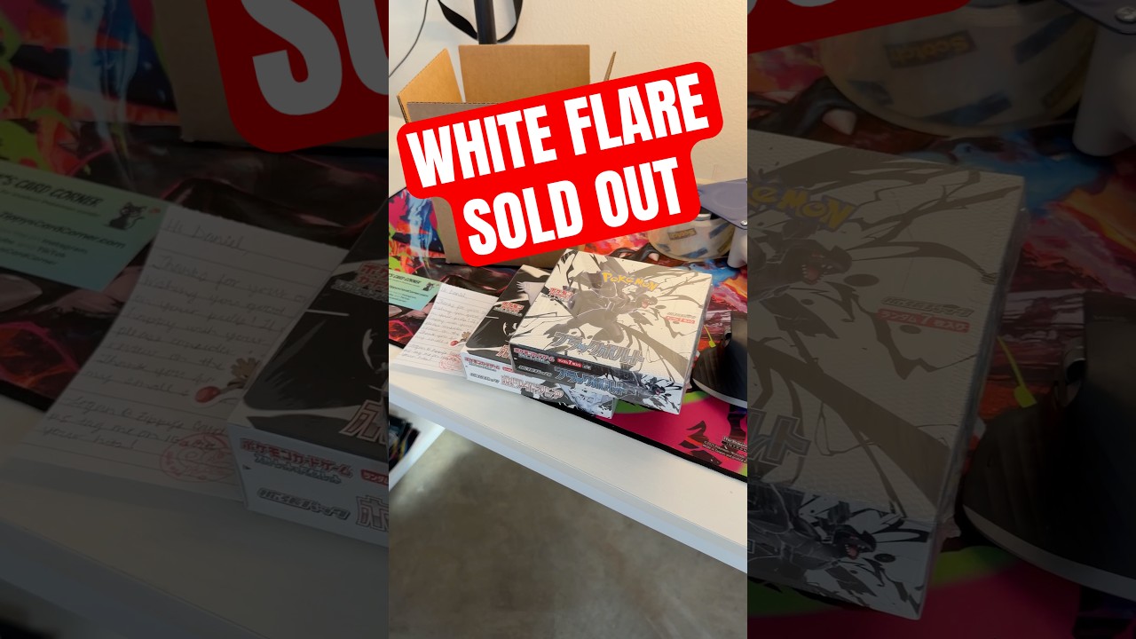 Japanese White Flare Booster Boxes Just Sold Out BELOW Market! 