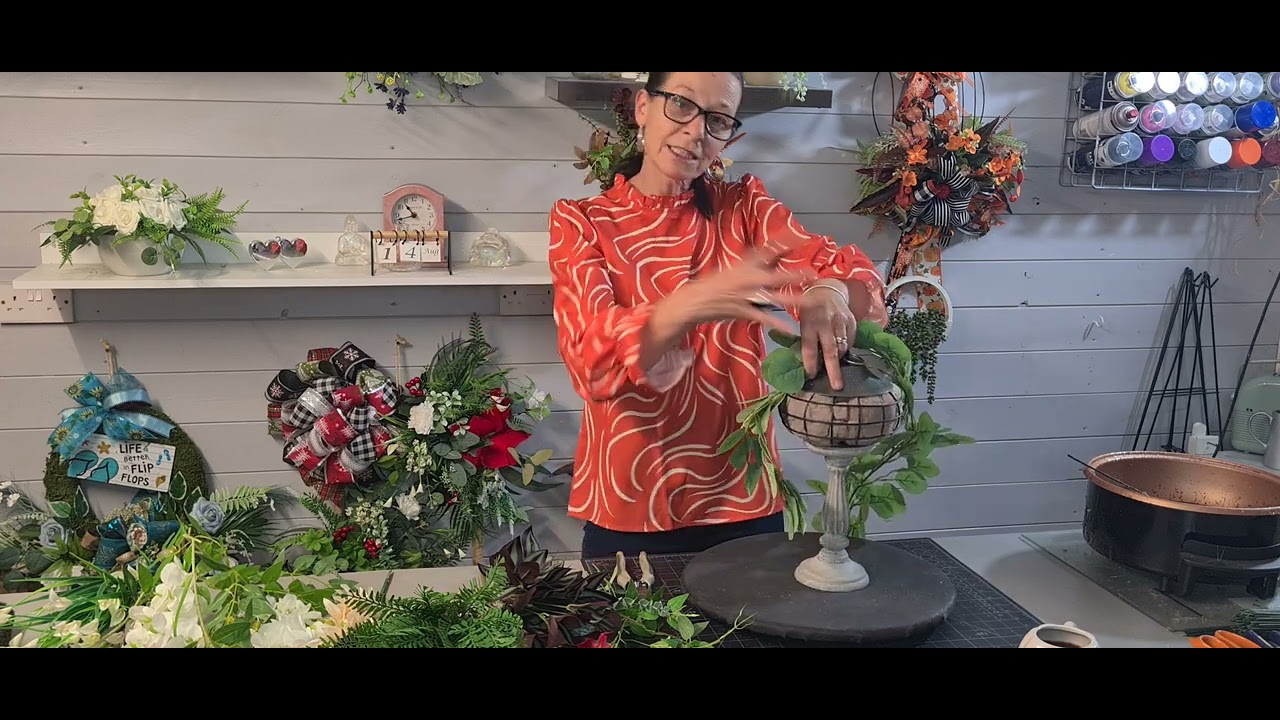 The Flower Patch 🌼 Artificial Bird feeder& candlestick combined. Tutorial