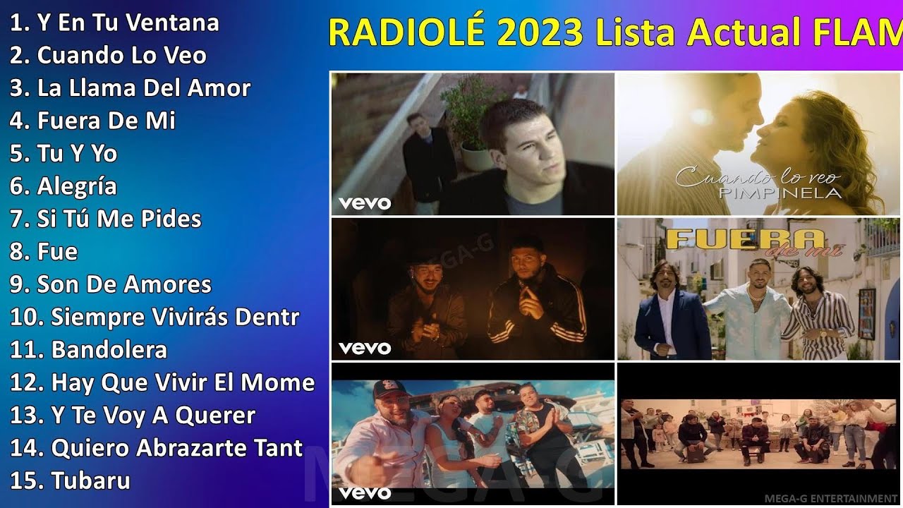 RADIOLÉ 2023 _ Lista Actual _ FLAMENCO 2023 👏🏼 ~ Sus Mejores Éxitos