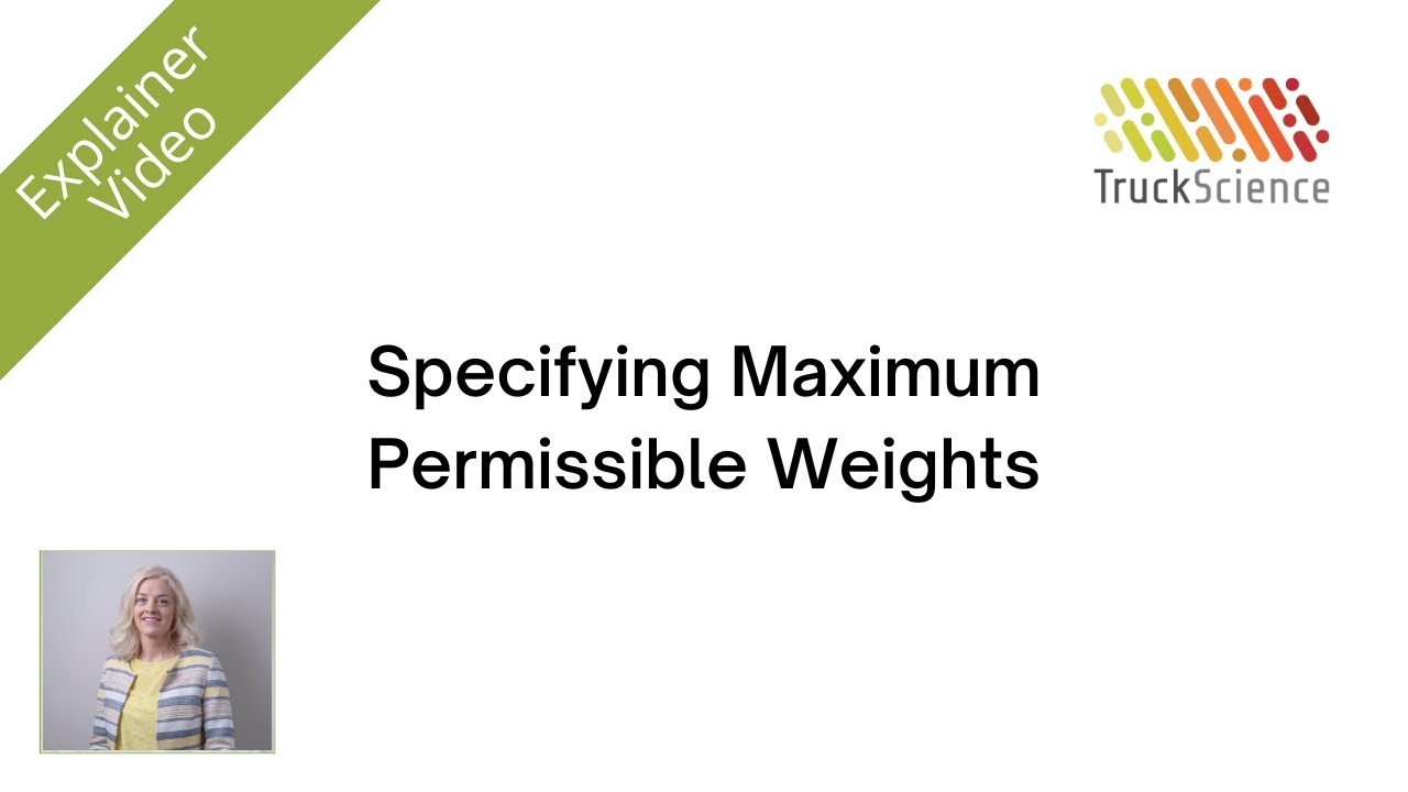 Specifying Maximum Permissible Weights