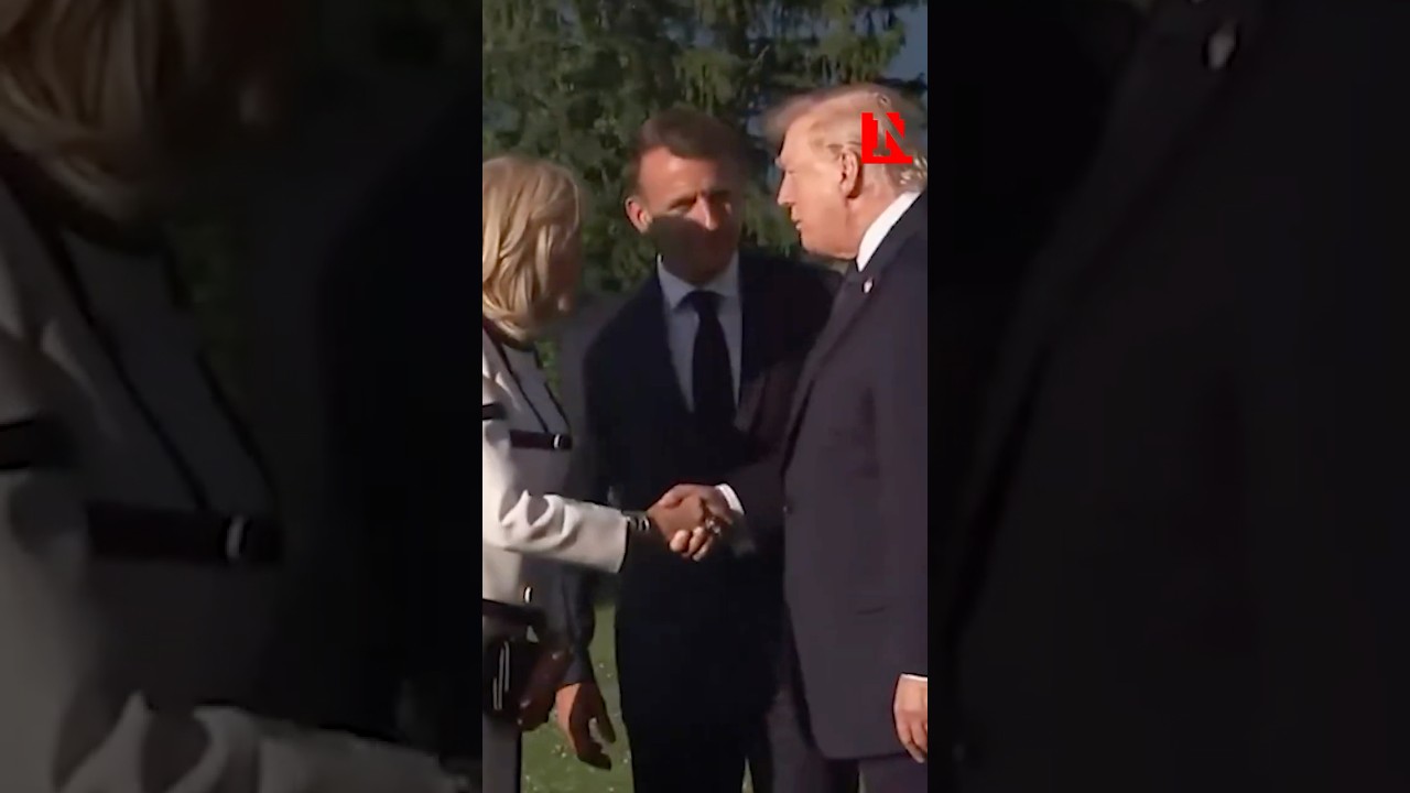 Trump Gives Brigitte Macron Long G7 Handshake