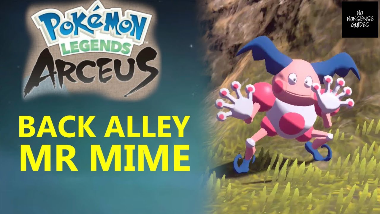 Back Alley Mr Mime - How to Approach Mr Mime in Jubilife Village - Pokemon Legends Arceus