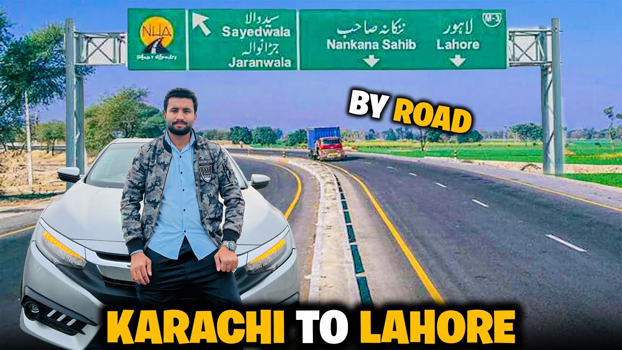 Exploring Pakistan by Road | Karachi to Lahore Road Trip 🛣️ & Motorway Memories 🚗❤️