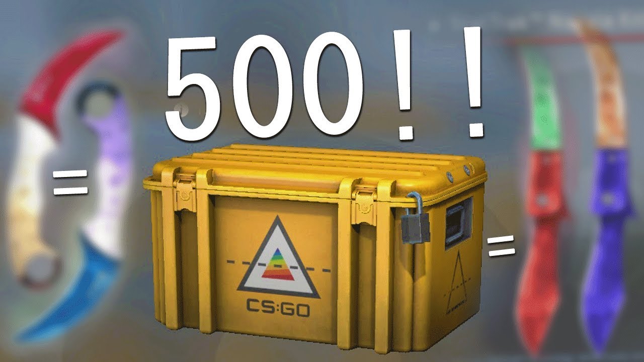 i opened 500 csgo prisma cases and you wont believe what i got.