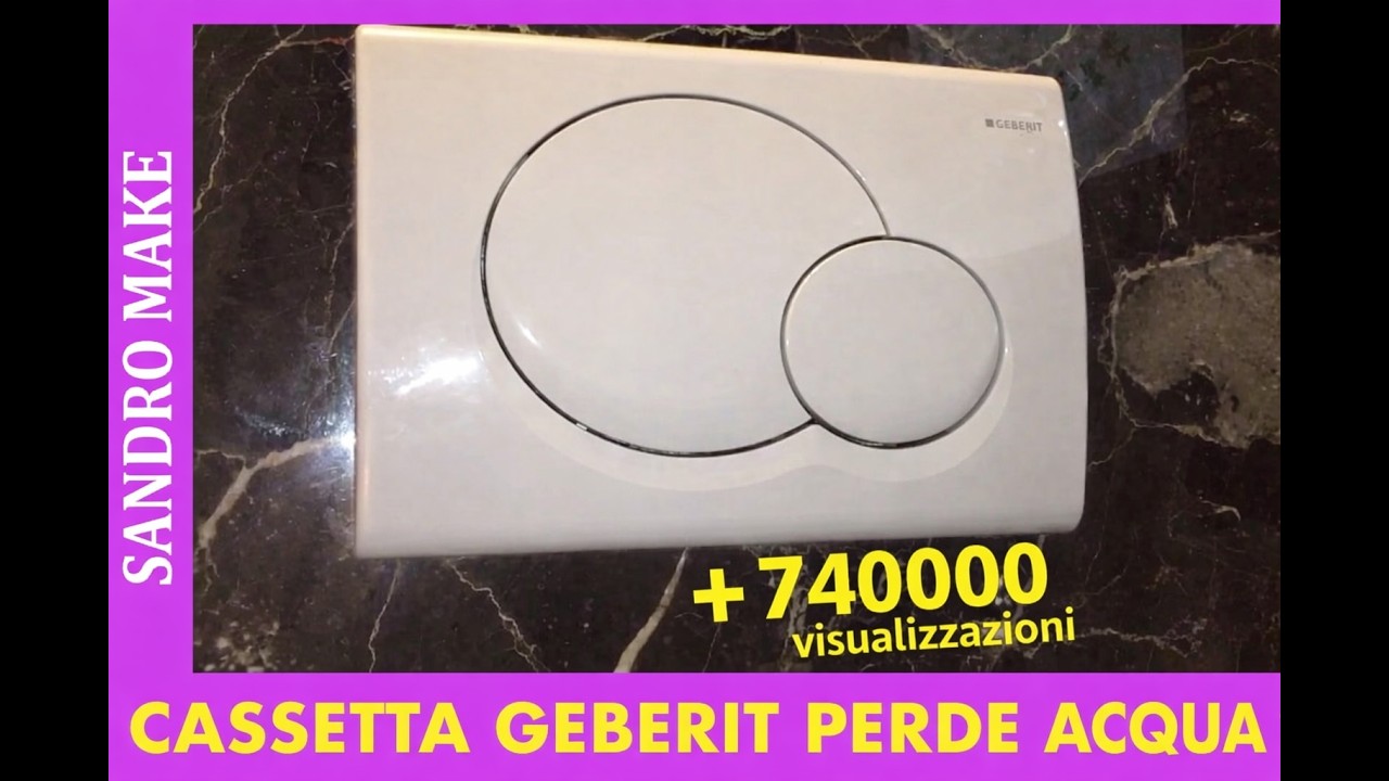cassetta geberit perde acqua