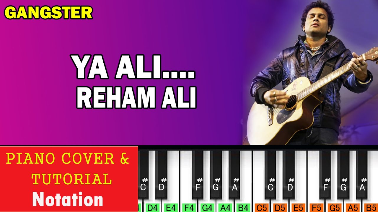 या अली पियानो | Ya Ali Piano Tutorial | Gangster: A Love Story (2006)