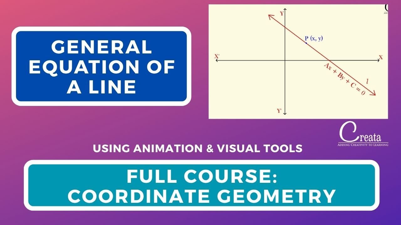 General equation of a line | Course - Coordinate Geometry | Creata Classes