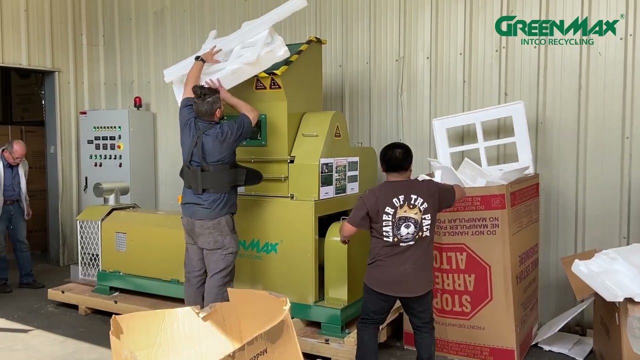 GREENMAX Styrofoam Densifier M-C200Used to Recycle Styrofoam by USA Home Appliance