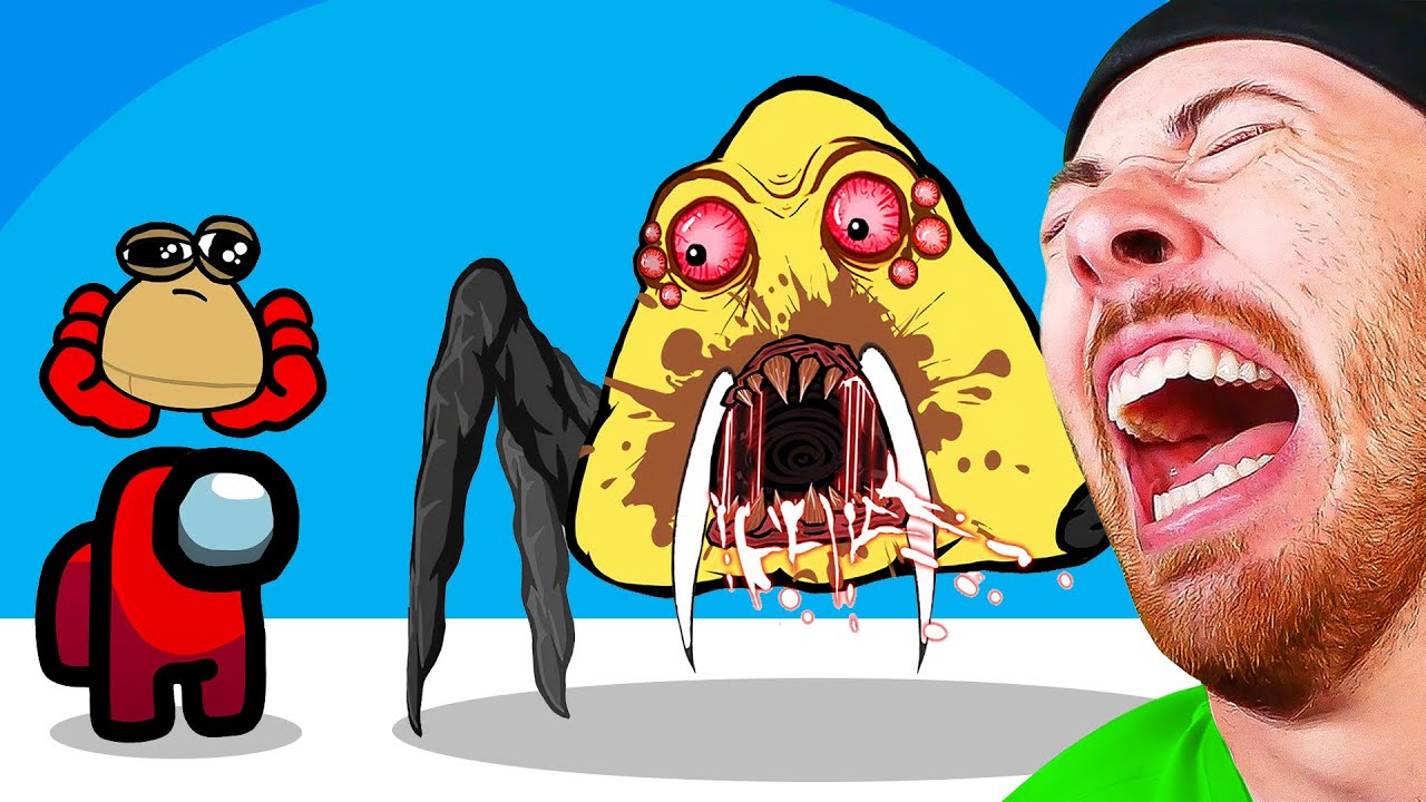 Funniest POU Animations! Crewmates vs Pou Among Us