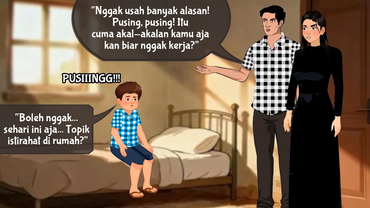AZAB ORANG TUA SERAKAH, ANAK DIJADIKAN MESIN ATM | Animasi Kartun Drama