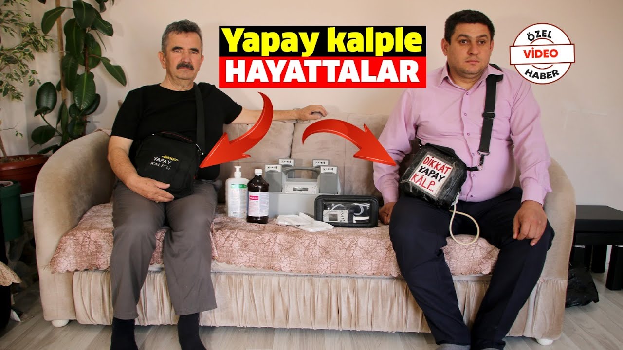 Kalplerini çantada taşıyorlar! Yapay kalple hayata tutundular!