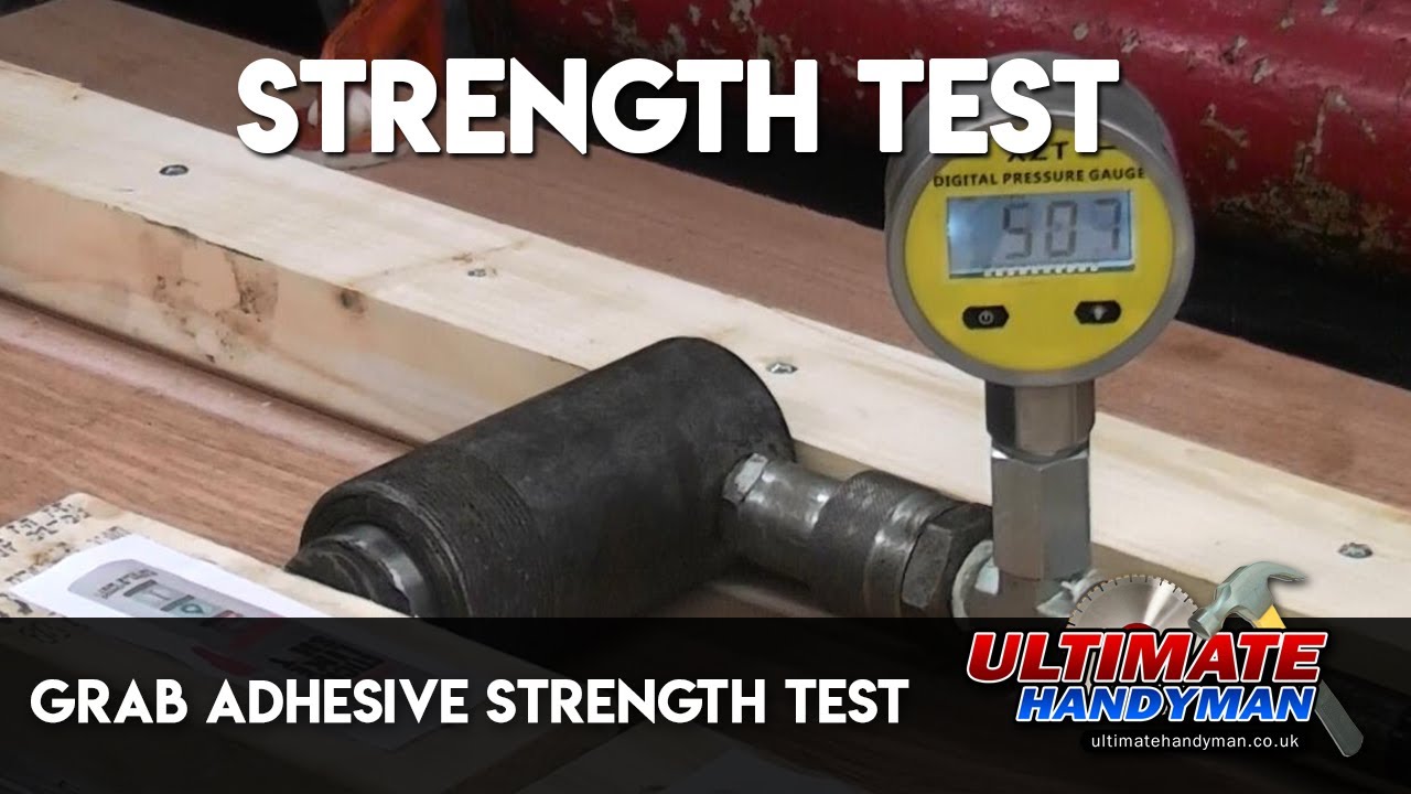 Grab adhesive strength test