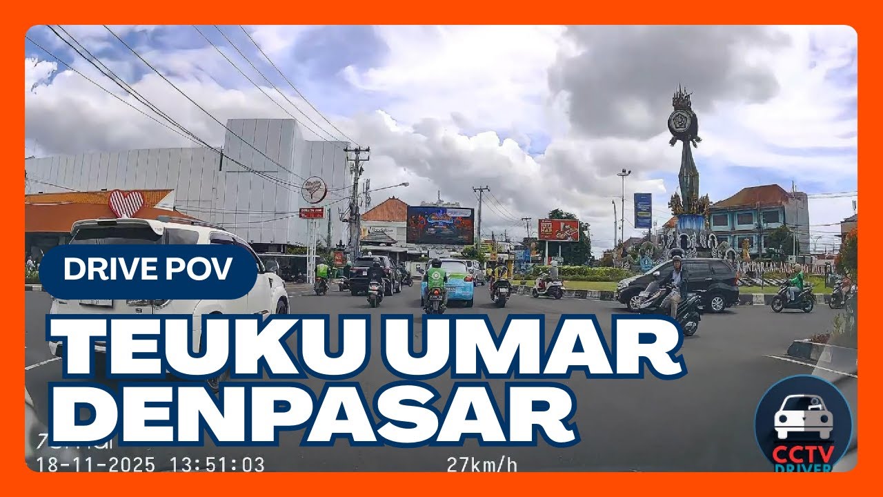POV Dashcam Driving Melewati JL. Teuku Umar | Selasa 18 Nov 2025 Siang | No Talking | CCTVDRIVER