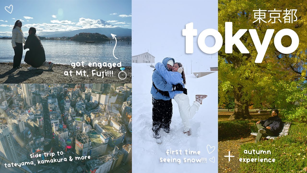 autumn & winter in tokyo | got engaged at mt fuji 💍 + side trip to kamakura & tateyama + itinerary!