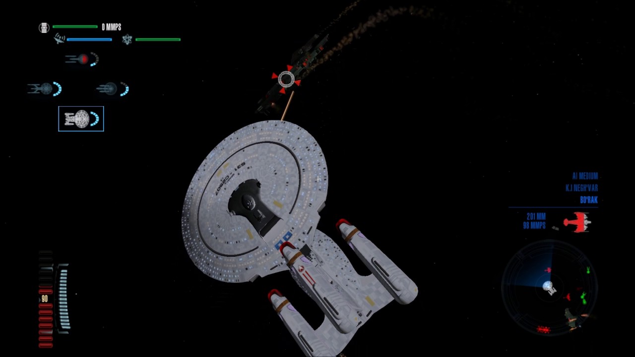 Star Trek Legacy: Ultimate Universe 2.2 - Federation Class, Ares Class, Galaxy Dreadnought in Battle