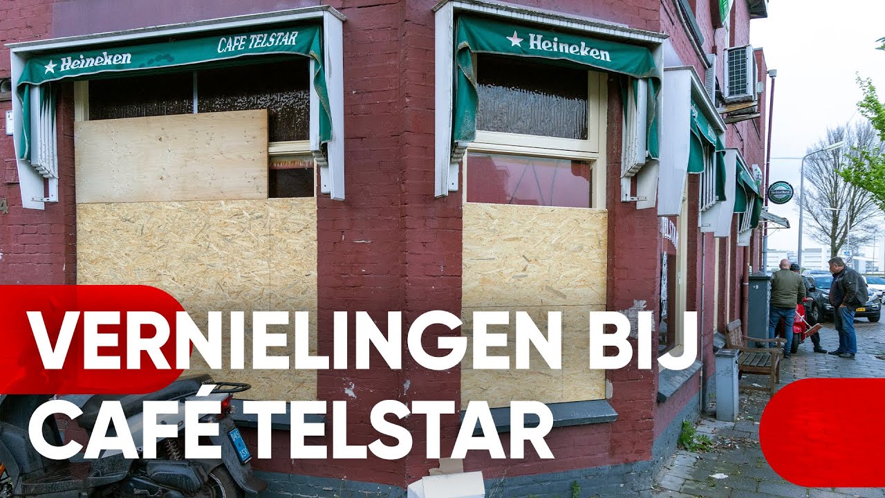 Supporters voetbalclub Emmen vernielen Café Telstar