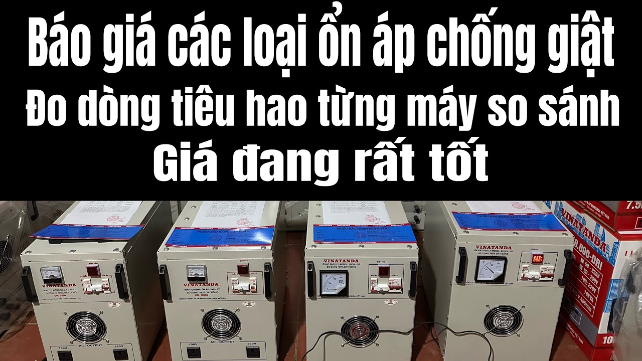 Báo giá loạt ổn áp chống giật. Giá giờ đang tốt. 4 tính năng đáng tiền