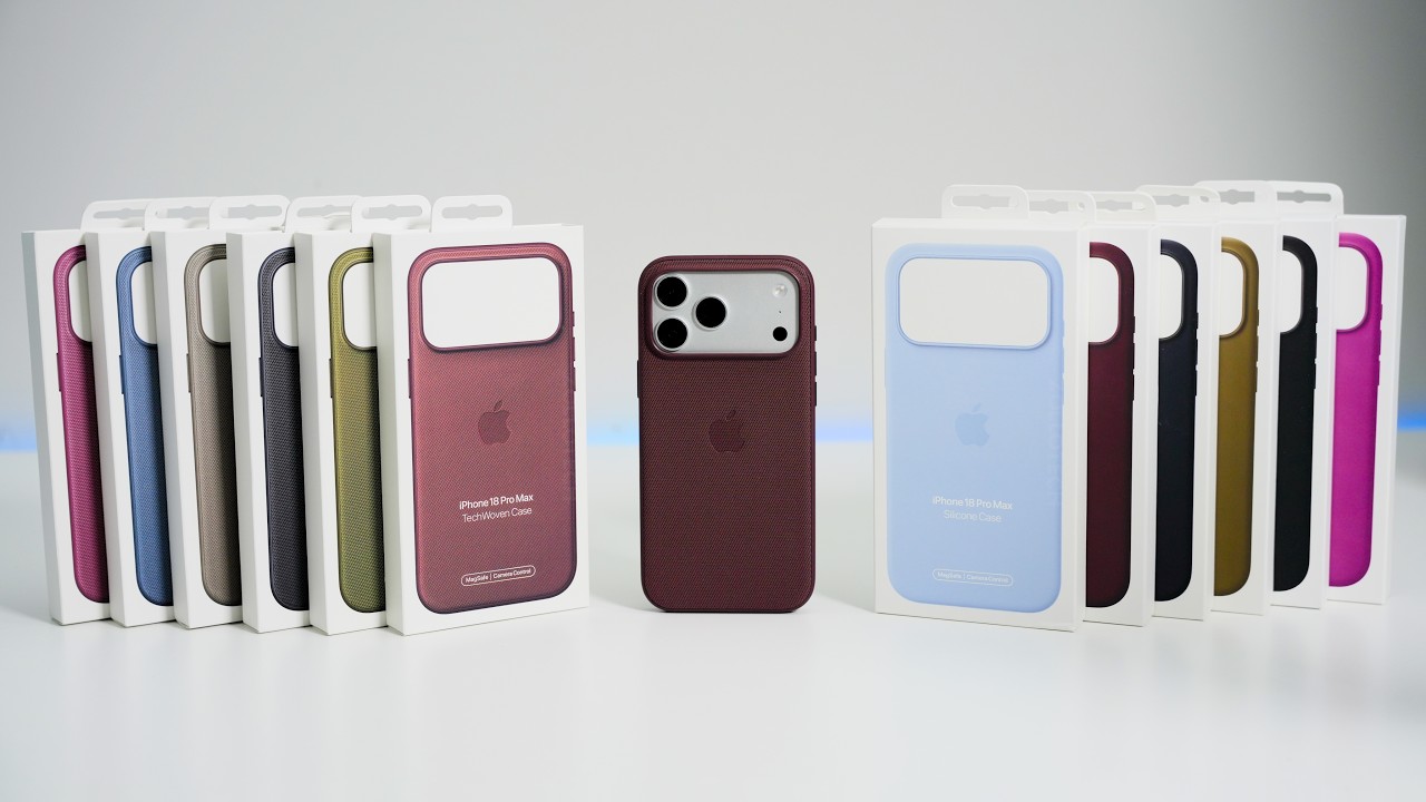 iPhone 18 Pro Max Official Apple Silicone & TechWoven Cases
