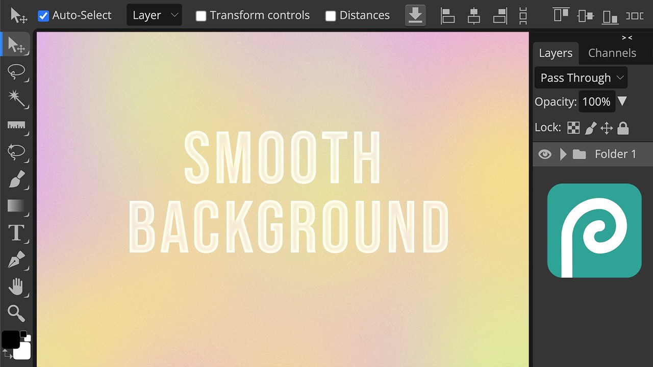 How to Create Smooth Gradient Backgrounds in Photopea (No Banding)