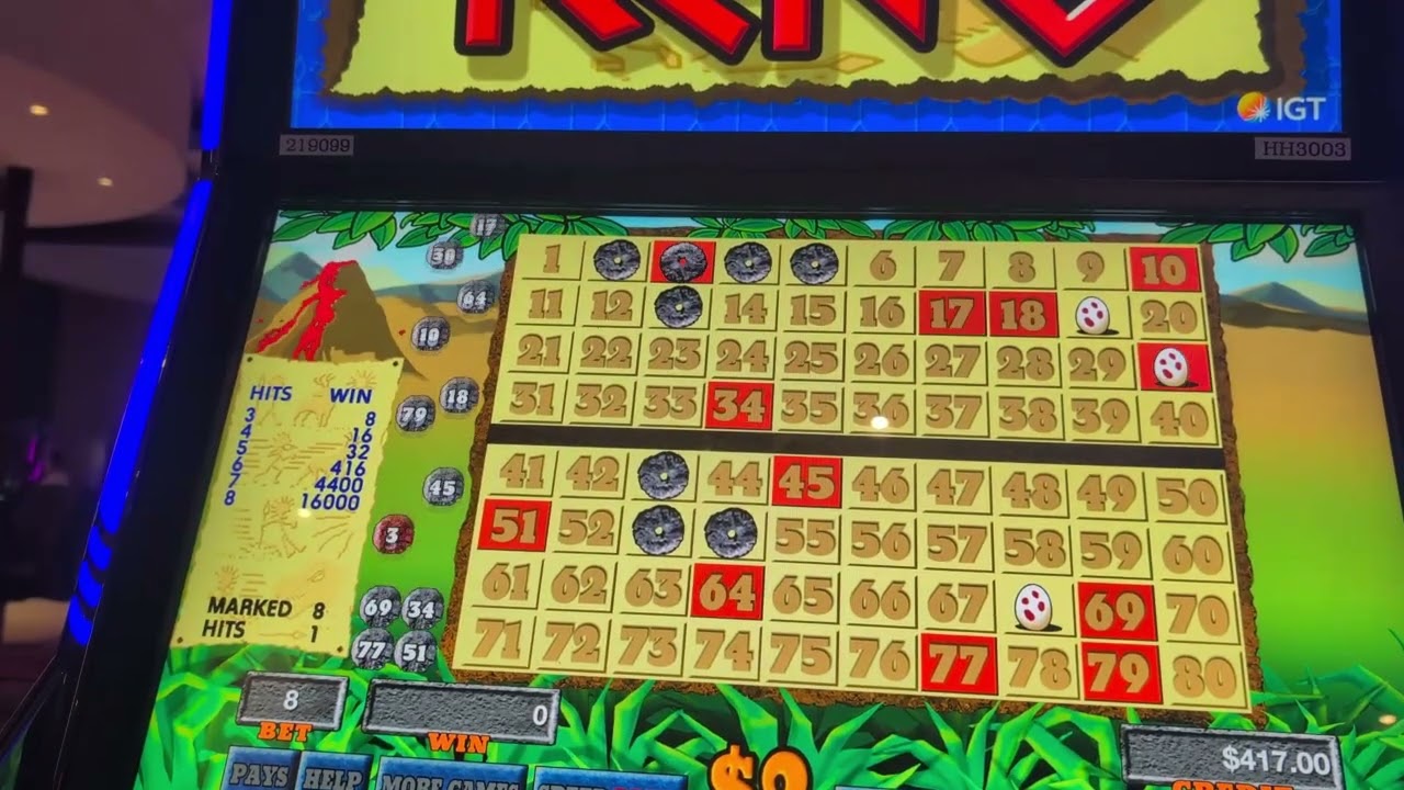 Throwing money at Caveman!  8-Spot Challenge continues...