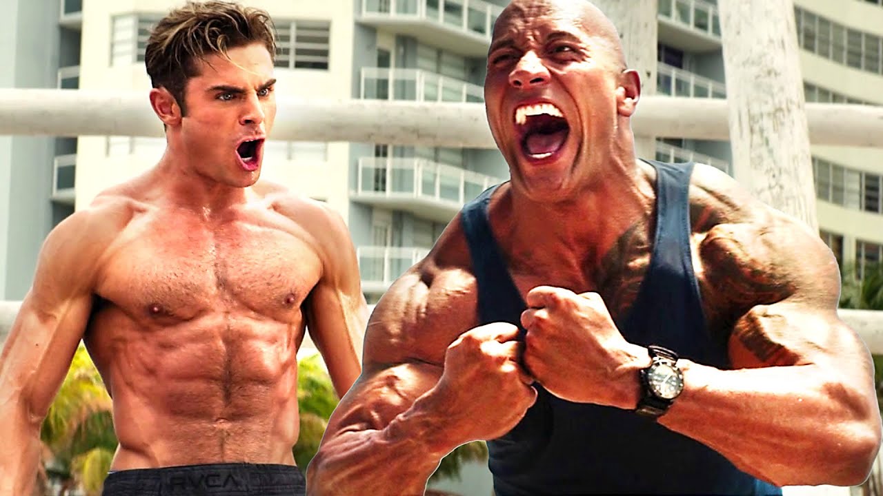Zac Efron x Dwayne Johnson no Concurso dos Grandões | Baywatch | Clipe