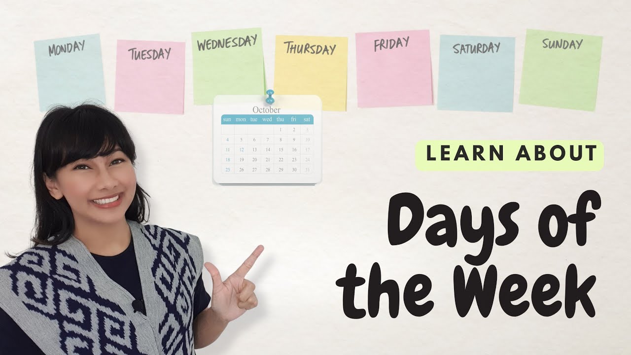 Learn Indonesian in 3 minutes : Days of the Week
