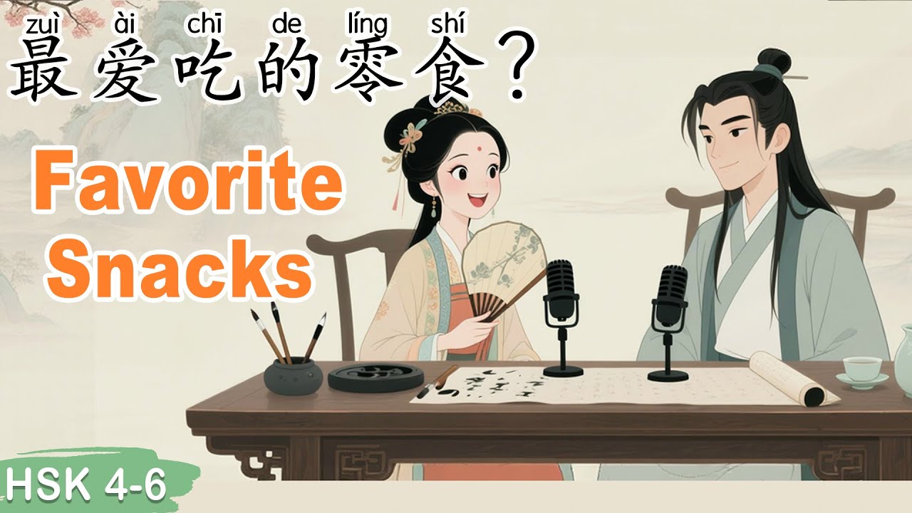 HSK 4–6｜What's Your Favorite Snack? (Food Vocabulary & Listening) #chinesepodcast