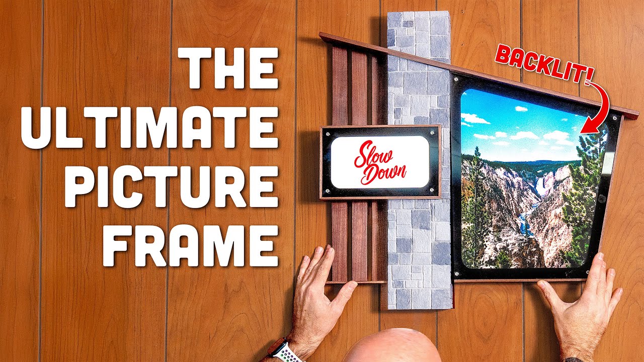 Probably the fanciest picture frame you'll ever see.