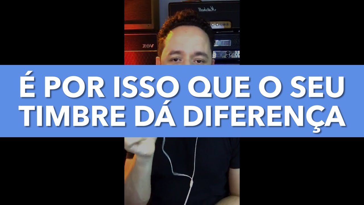 &Eacute; POR ISSO QUE O SEU TIMBRE D&Aacute; DIFEREN&Ccedil;A