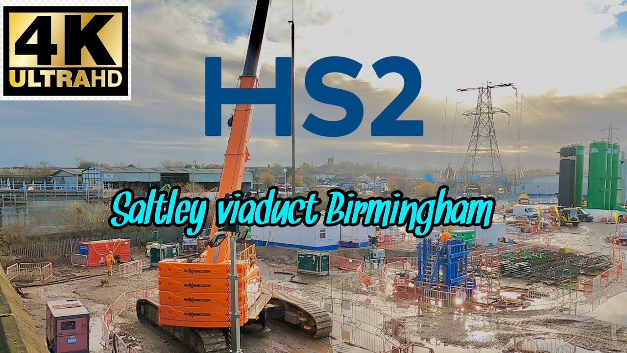 HS2 Saltley viaduct update Birmingham 4K 