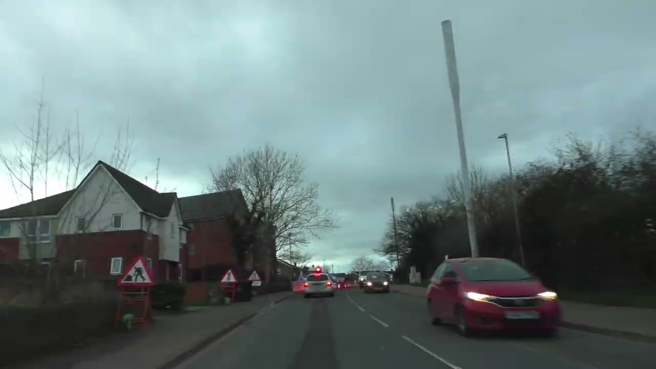Driving On Monarch Drive, Fern Road, Comer Gardens, Oldbury Road & Tudor Way, Worcester, UK