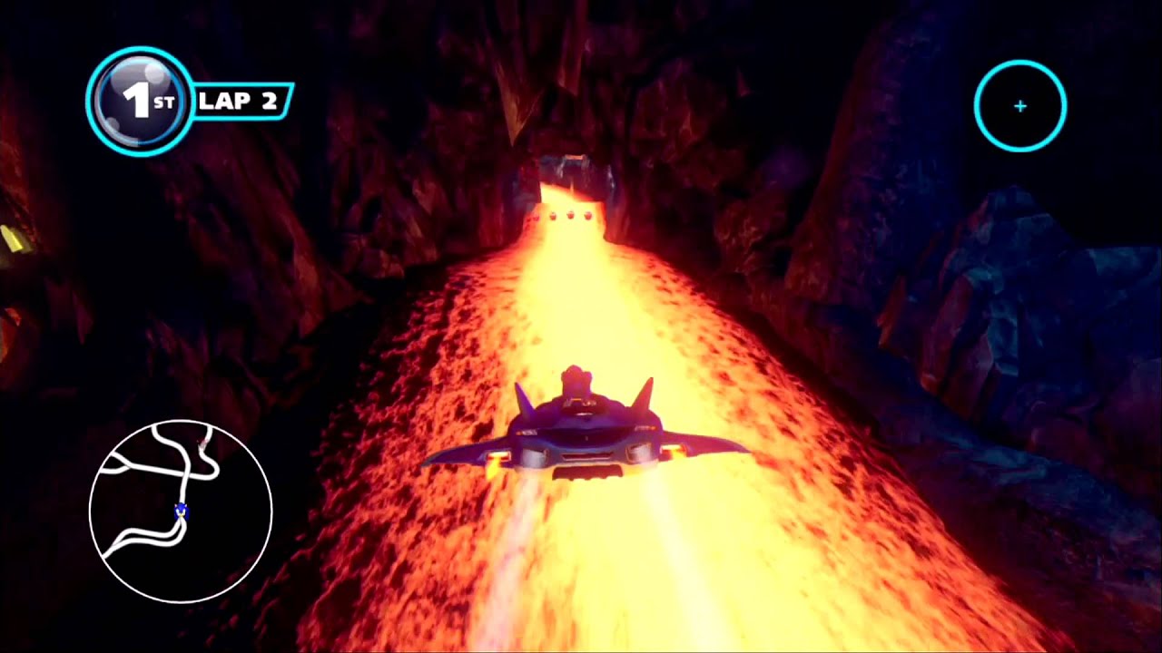 Sonic & All-Stars Racing Transformed (PS3): Adder's Lair - Breaking Out of Bounds + Huge Shortcut