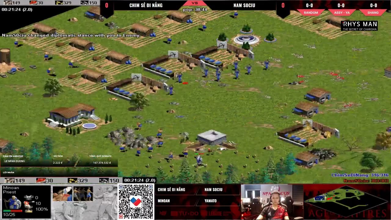 Chim Sẻ Đi Nắng vs NamSociu | Lượt về | AOE League Summer 2024 #aoe #games #chimsedinang