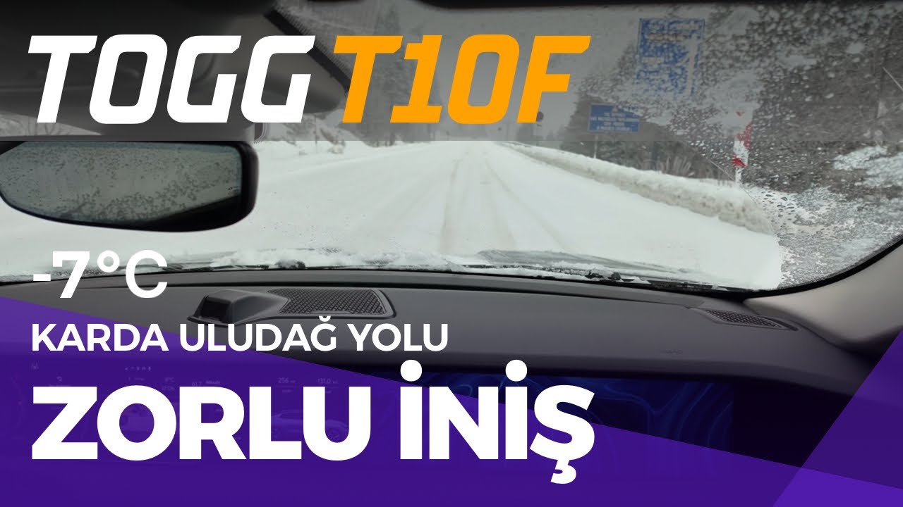 Uludağ’da Karda Tehlikeli İniş! ❄️🚗 TOGG T10F ile Gerçek Yol Şartları