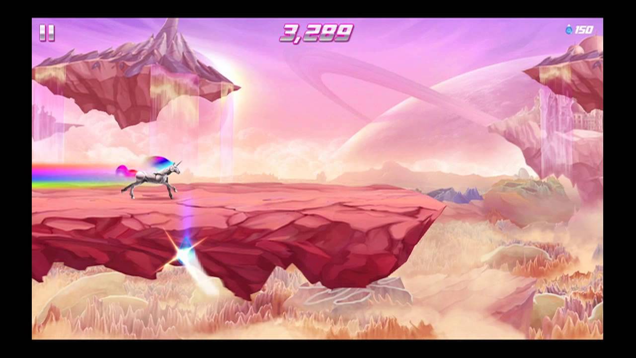 Robot Unicorn Attack 2 (iPhone 5) - Gameplay Footage (rank 6)