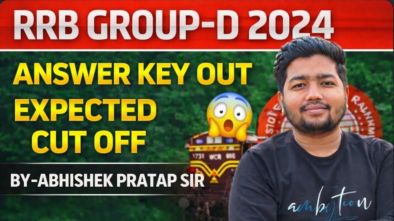 RRB GROUP-D ANSWER KEY OUT😱30k+data EXPECTED CUTOFF BY-ABHISHEK PRATAP SIR#rrbgroupd#cutoff#trending